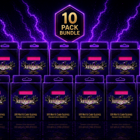 Standard Pink Ravenwing Sleeves (10pk- V4)