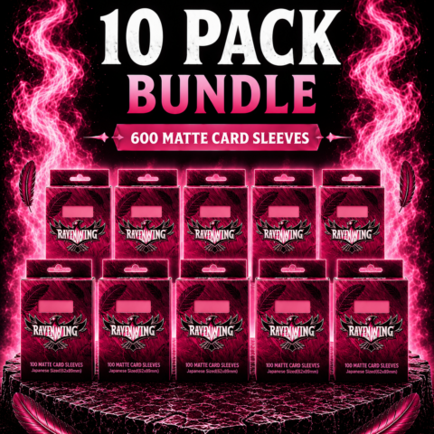 Pink 10pk Ravenwing Sleeves