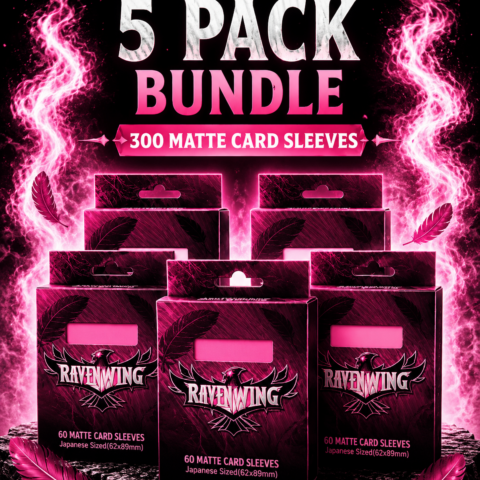 Pink 5pk Ravenwing Sleeves