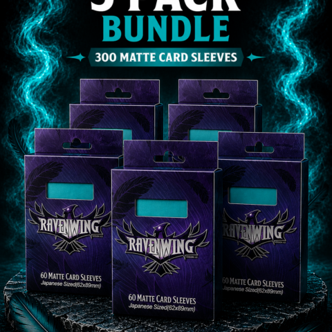 Teal 5pk Ravenwing Sleeves