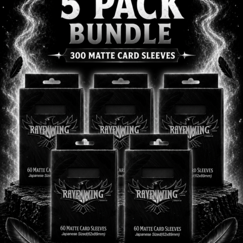 Black 5pk Ravenwing Sleeves